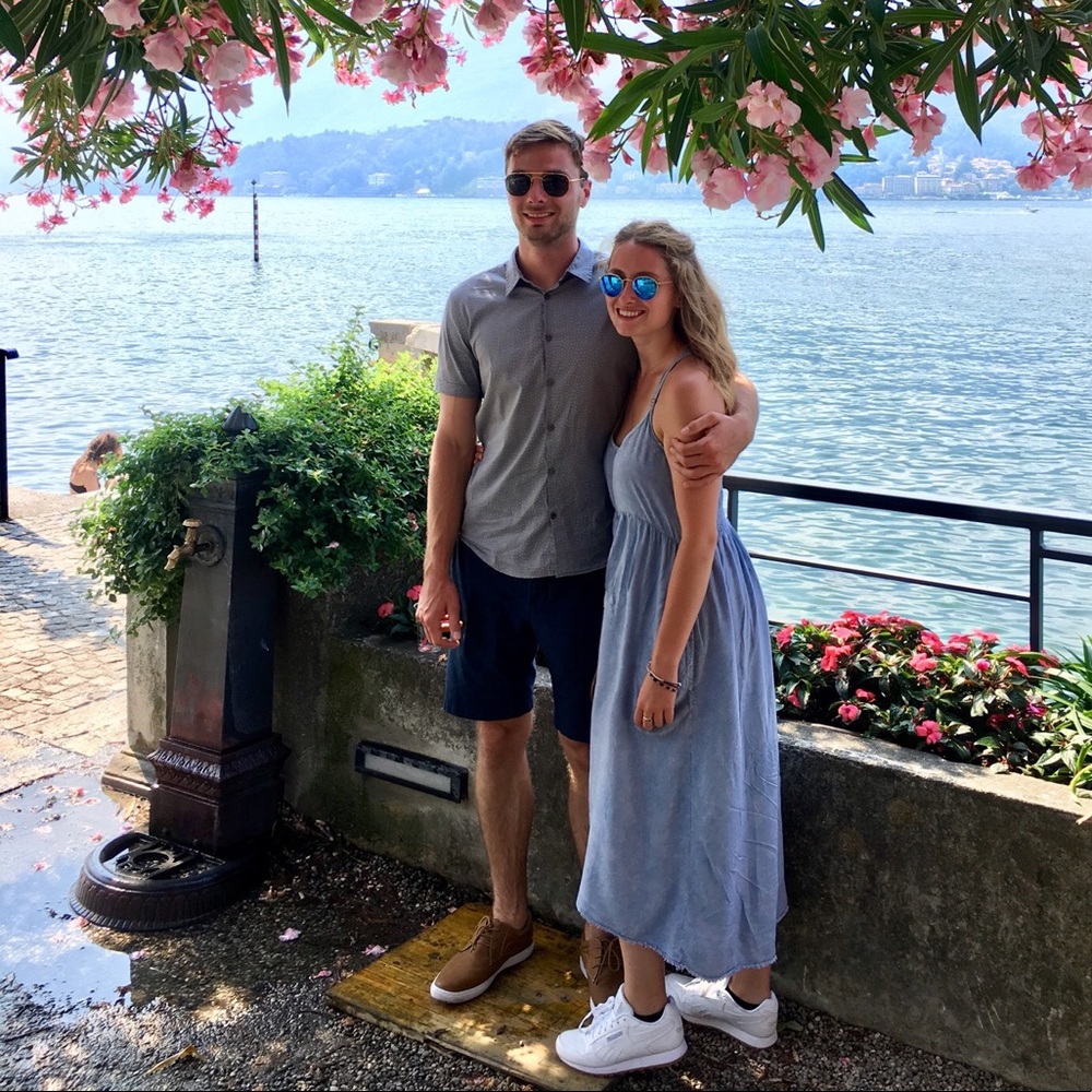 Anthropologie denim maxi dress